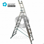 Лестница 3-секционная алюминиевая VL3-10
